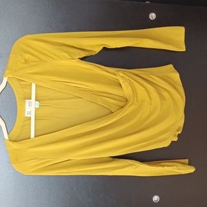 Anthropologie Saturday/Sunday Long Sleeve Wrap Top